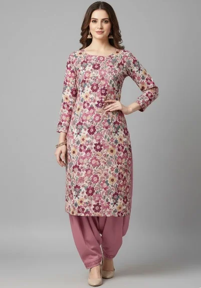 Butter Cotton Print unstitched suit set